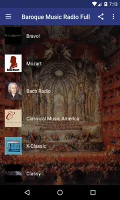 Baroque Music Radio Full Free android App screenshot 2